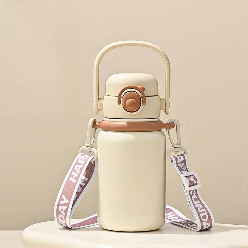Modern Minimalist Insulated Travel Mug With Large Capacity And Leakproof Lid For Office And Outdoors