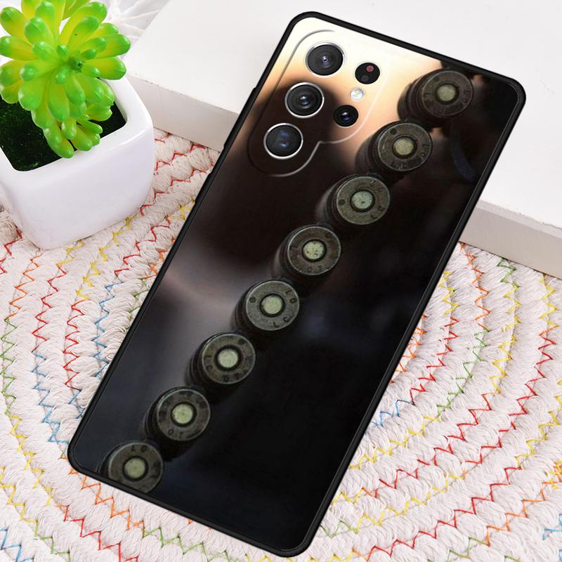 Military Gun Bullets Collage Silicone Phone Case For Samsung Galaxy note 10 pro S26 S25 S24 S23 S22 S21 Plus S25Ultra Capa Cover