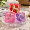 Fruits Theme Cheese Squeezed Cube 5cm Cheese Fidget Toy Fruits Cheese Squishy Toy  for Kids Adults