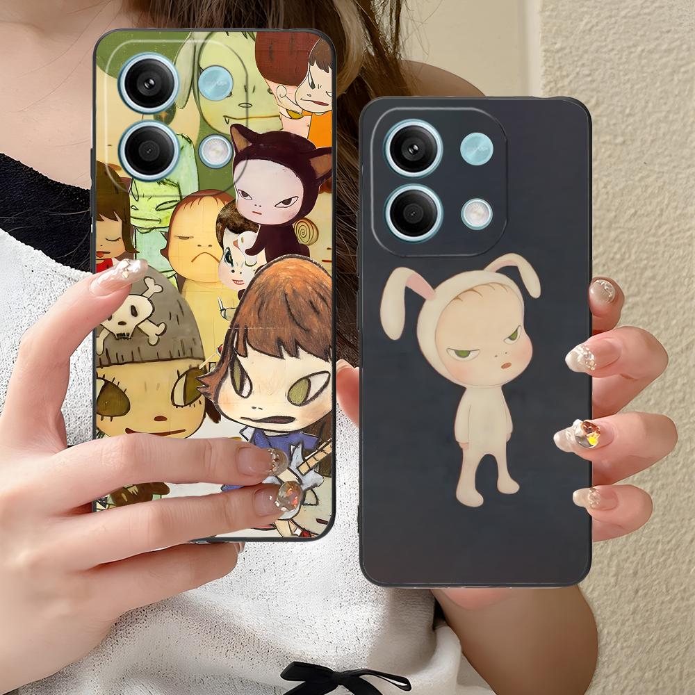 Anime Yoshitomo Nara Phone Case for Xiaomi Redmi 15 14 13 12 A5 3 2 1 C Plus 4G 5G Colorful Printing Cover Cover Luxury Pretty
