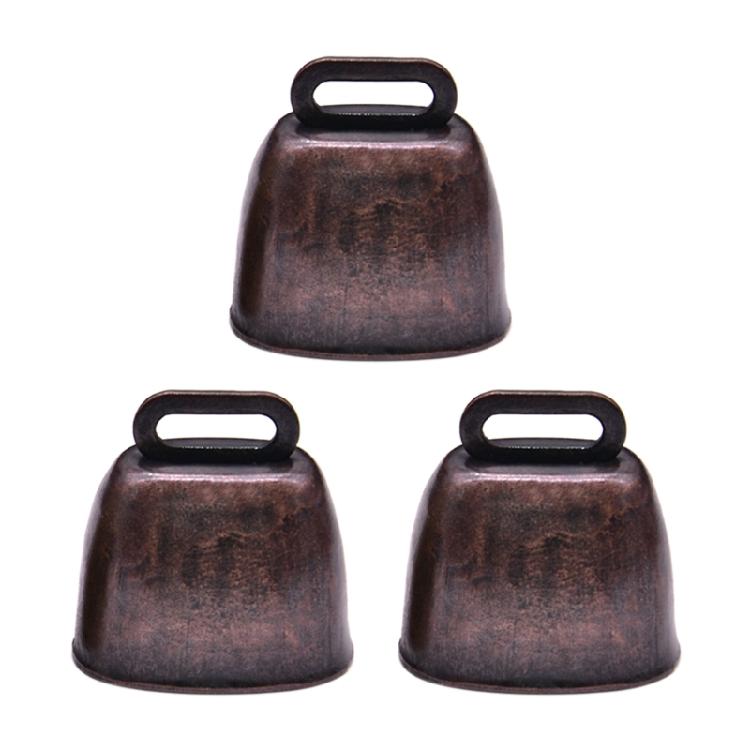 3Pcs Durable Brass Bells for Farm Animal Cattle Goat Farm Loud Bronze Bell