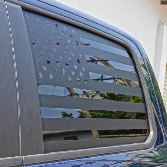 Black Rear Window Side Trim Sticker Decal Decoration For Dodge Ram 1500 2018+