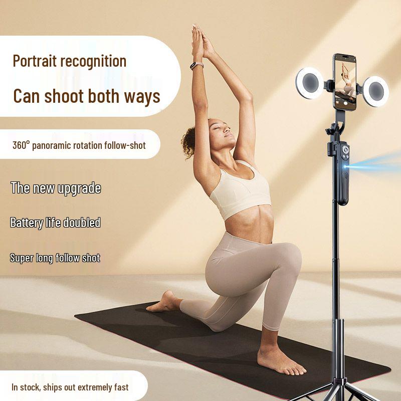 Stabilisator 360 AI Auto-Follow Gimbal: Selfie-Stick mit Gesichtserkennung & Anti-Shake für Mobiltelefone