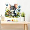 Creative Cartoon Cute Mouse Wall Stickers for Children's Room, Bedroom, Study and Living Room Wall Decoration Stickers