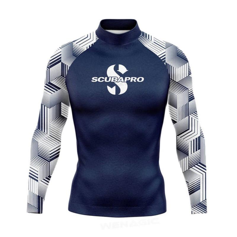 SCUBAPRO Muta Uomo UPF + 50 Protezione Solare da Spiaggia Costume da Bagno Manica Lunga Sport da Surf Anti-Medusa