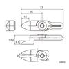 VESSEL Slide Air Horizontal Crank Blade for NY15RAH Nipper, Blade/GT-NY15 Type, (Reverse Blade) Resin,