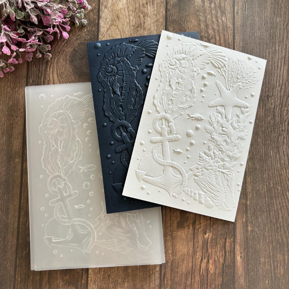 Cherry Blossom Rose 3D Embossed Texture Board for DIY Card Making & Journals