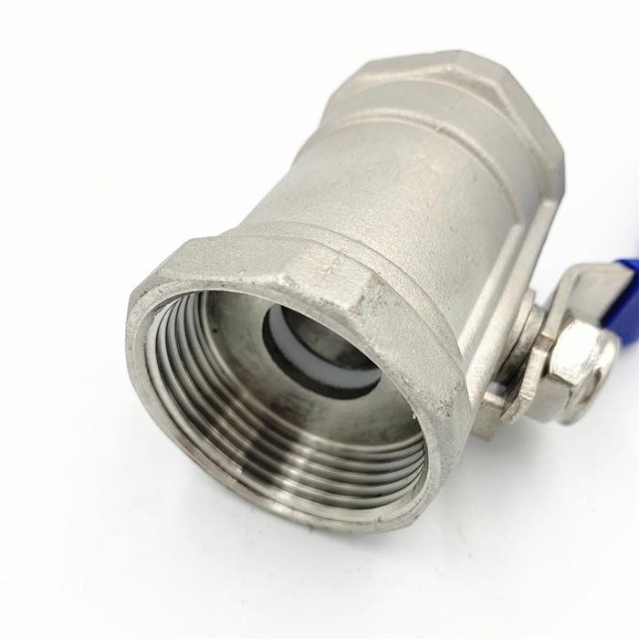 Stainless Steel Ball Valve: 201/304/316, One-Piece Design, Internal Thread, Butterfly Handle, Size Options: 4 or 6 Points