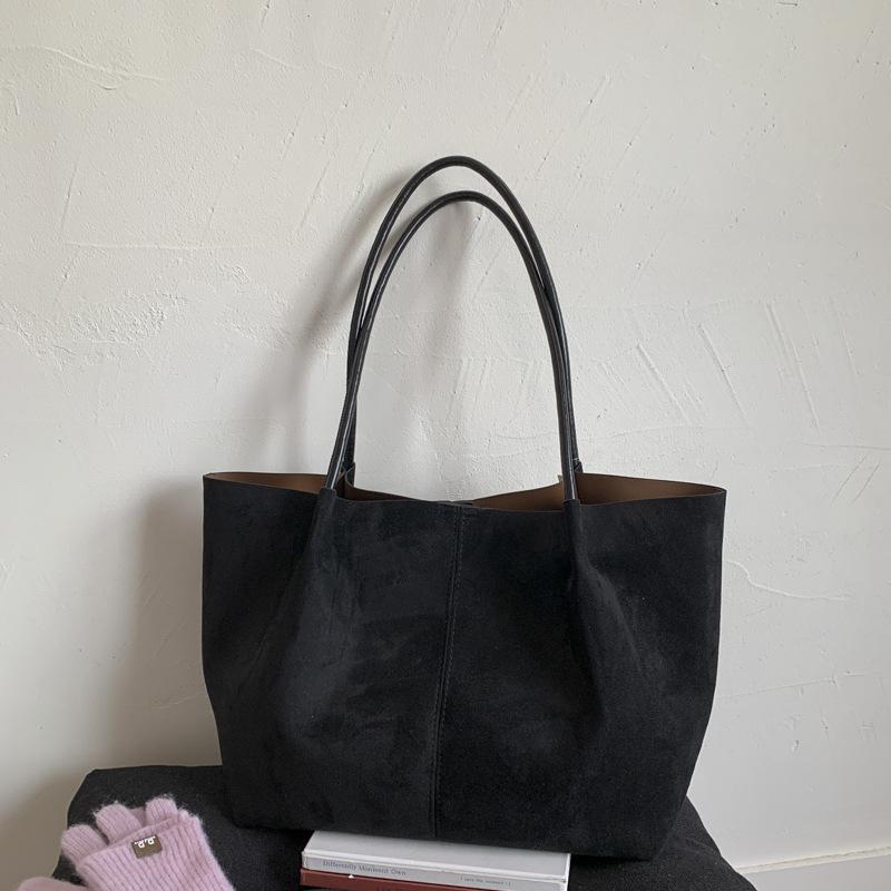 Bag Women's Large Capacity 2025 New High-end Sense Portable Shoulder Big Bag, College Students Commuting Tote Bag In Class