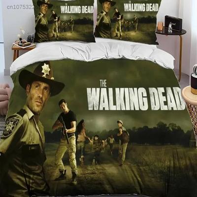 Horror TV The Walking Dead Lincoln Bedding Set 3D Printed Suitable For Bedroom Duvet Cover Set With Pillowcases Home Textile