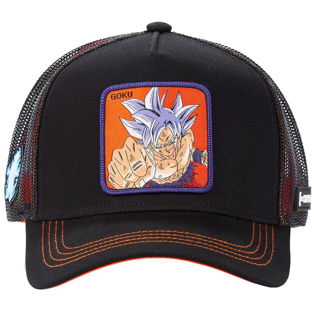 Capslab Dragon Ball Super Goku Trucker Cap, Mens Black Cap