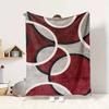 Abstract Circles Flannel Blanket Throw Blanket Soft Warm Sofa Bed Camping Car home Decor Unique Christmas Gift C9301689