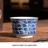 Cha Xun Blue and White Wave Ceramic Tea Set