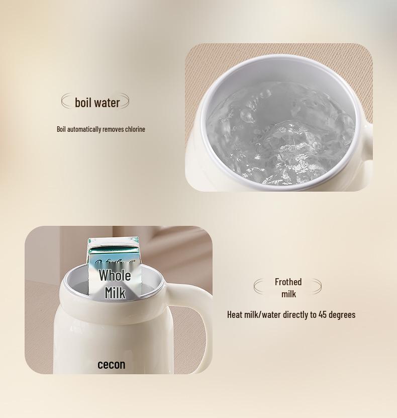 Sico Multifunctional Portable Electric Stew and Milk Warmer Cup - Compact Travel Insulation and Boiling Cup