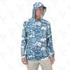 Mens UPF 50 Quick-Dry Breathable Fishing Long Sleeve Hoodie With Camo Print Summer Outdoor Angling