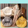 Hello Kitty Plush Ice Silk Latex Dog Shape Floor Cushion For Living Room Decor