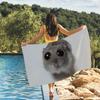 Sad Hamster Meme Cute Towel Quick Drying Beach Towels Are Suitable For Swimming Pools Camping Yoga And The Gym