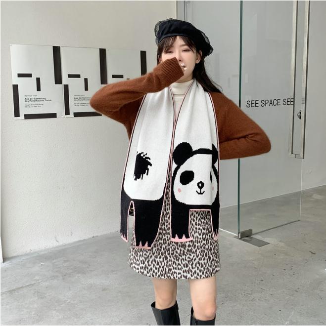 Winter Cute Women's Scarf, Woolen Shawl, Warm Scarf