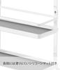 Yamazaki Range Hood Spice Rack, 3 Tiers, White, Approx. W27.5 x D14 x H57cm, Tower Series, Large Capacity Kitchen Rack with Silicone Mat, 4836