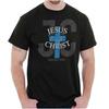 Jesus Christ Christian Religious Cross Gift Womens or Mens Crewneck T Shirt Tee
