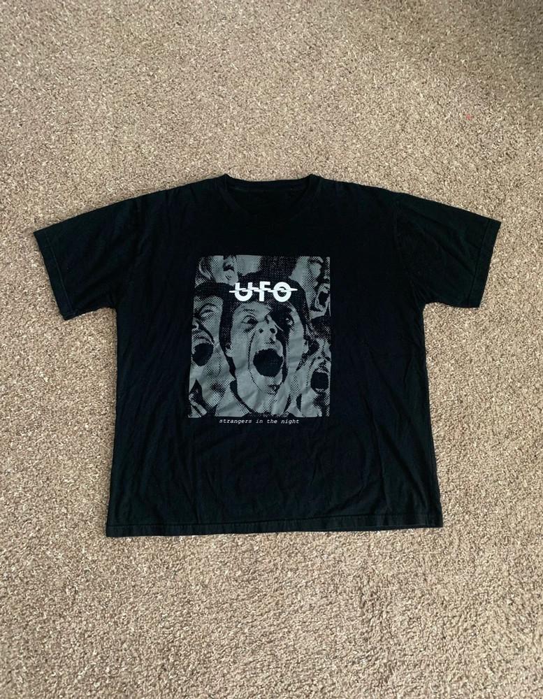 Strangers in the Night Vintage UFO Band Shirt Classic Black Unisex S-4XL Unisex T-Shirt M