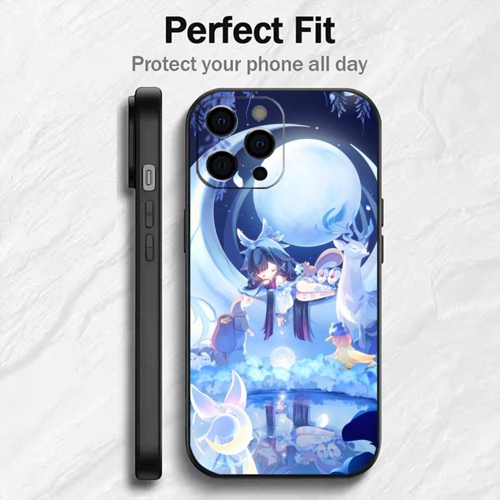 The Maiden C-Columbina-a Phone Case For iPhone17,16,15,14,13,12 Plus,Max Soft Silicone Black Cover