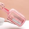 Transparent Makeup Bag Three Piece Set Wash Bag Matte Semi Transparent Large Capacity Bath Bag Portable Storage Bag
