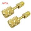 2 X R410A Converters for Air Conditioning HVAC Systems, Including 5/16" SAE Female and 1/4" SAE Male Flares