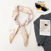 Summer imitation silk satin silk scarf magnetic suction silk scarf lazy silk scarf long necklace decorative thin scarf