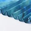 Ethnic Watercolor Painting Scarf Breathable Tie-dyed Scarf Colorful Satin Scarf  Head Wear