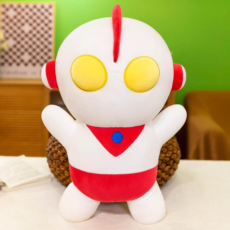 

Cute Cartoon Salted Egg Superman Plush Toy Q Version Concave and Convex Doll Rag Doll Boy Pillow Birthday Gift 35cm