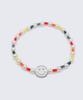 Bonbeau Heart Smile Swarovski Pearl Mix Bracelet Kitsch Smile Charm Swarovski Pearl Bead Mix Bracelet