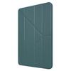 For iPad Pro 11 (2024) Case Origami Stand PU Leather+Silicone Cover with Auto Sleep/Wake