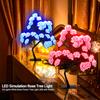 LED Rose Tree Desk Lamp USB Powered Artificial Flower Night Light Bedroom Living Room Party Wedding Valentine's Day Decoration
