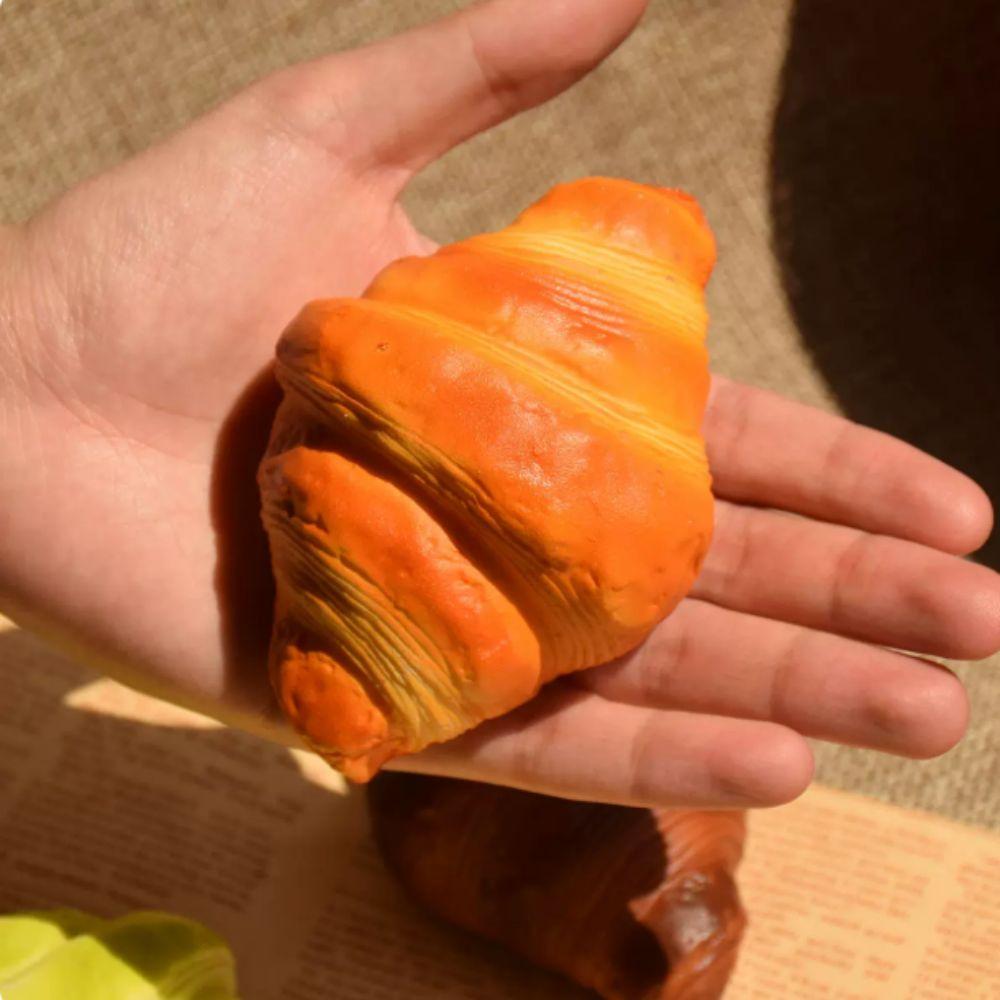 Sticky Food Artificial Bread Fake Slow Rising Soft Rebound Toys Croissant Squishy Toy Kids Adults