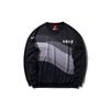 Li Ning New York Fashion Week Runway Series Loose Round Neck Pullover Casual Sweatshirt Men Sweatshirt Standard-Black AWDP735-1