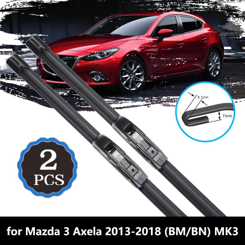 Для Mazda 3 Mazda3 BM BN 2013 2014 2015 2016 2017 2018 Axela Переднее лобовое стекло Стеклоочистители Автомобильные аксессуары Автомобильные щетки стеклоочистителя 2013-2018 BM BN