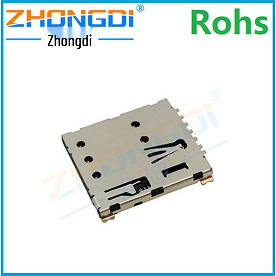 Spring-loaded Nano SIM Card Holder NANO-SIM-0500B-P