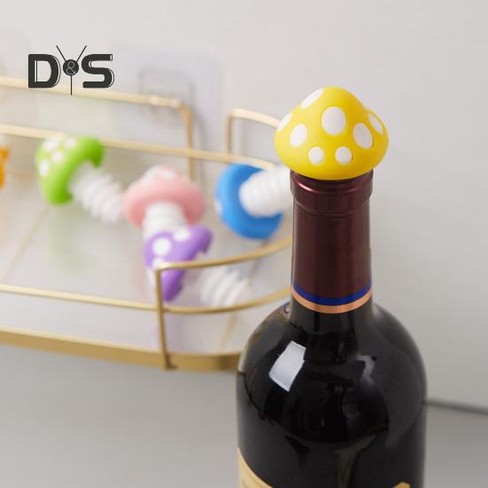Silikonové zátky na láhve na víno Láhev ve tvaru houby Konzervátor čerstvosti korku na víno Netěsnost do kuchyně Gadget