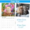 2026-2027 Calendar - 18 Monthly 2026-2027 Wall Calendar, Jan. 2026 - Jun. 2027, Cat Calendar with Unruled Blocks, Wall Calendar for Office School