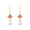Butterfly Stud Earrings: 925 Sterling Silver, Chinese Palace Style, Qipao Inspired, Light Luxury Ear Hooks for Women