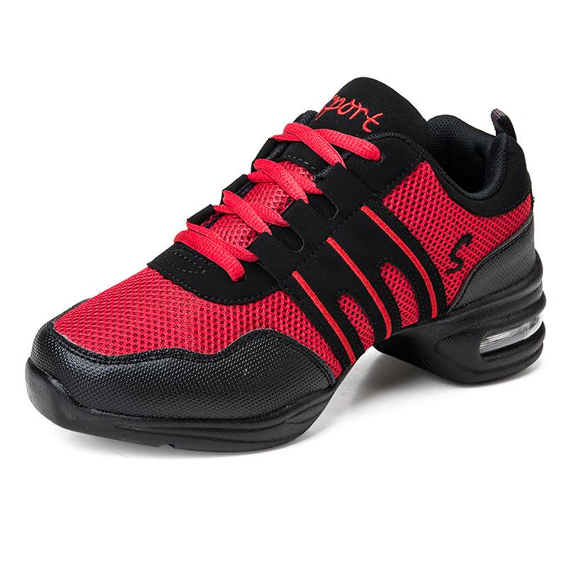 Dancing Shoes For Women Sports Feature Modern Dance Jazz Shoes Soft Outsole Breath Dance Shoes Female Waltz Sneakers Size 28-44