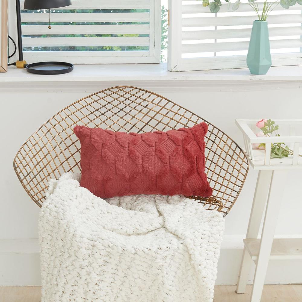 Plush For Livingroom,Bed Throw Pillow Decorative Pillow Case Sofa Decor Home Textile Cushion Cover