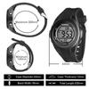 Boys' Watch for Swimming and Scuba Diving, 100m Underwater Stopwatch, Chronograph, Alarm, Dual Time Zone, 12/24 Hour Format