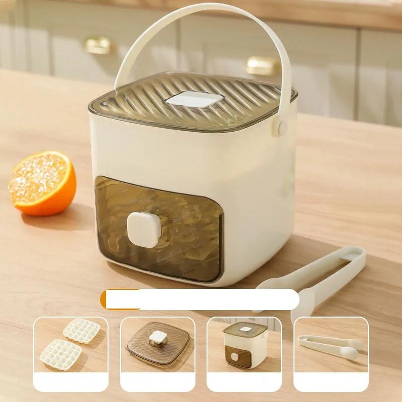 48 Grid Ice Cube Mold Reusable Refrigerator Ice Maker One-touch Easy Release Homemade Ice Cube Tray Mold Home Making Tool
