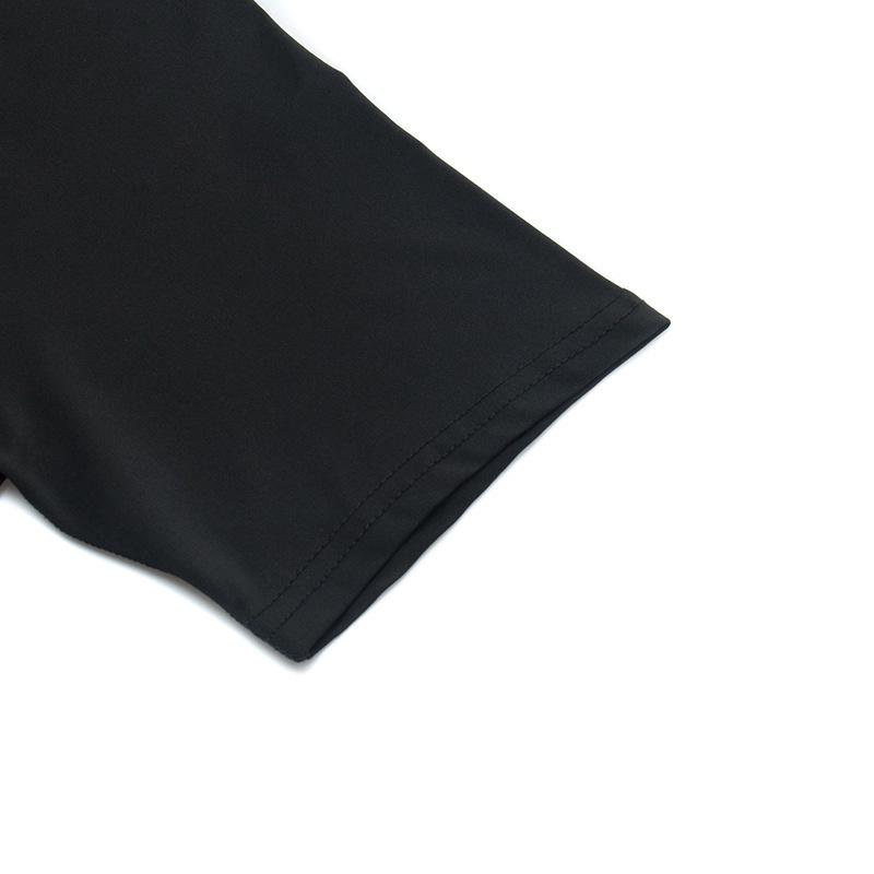 Compressed Long Sleeved Shirt, Black Fitness T-shirt, Men's Muscle Quick Drying Fitness Clothing, Sun Protection Sports, Close Fitting