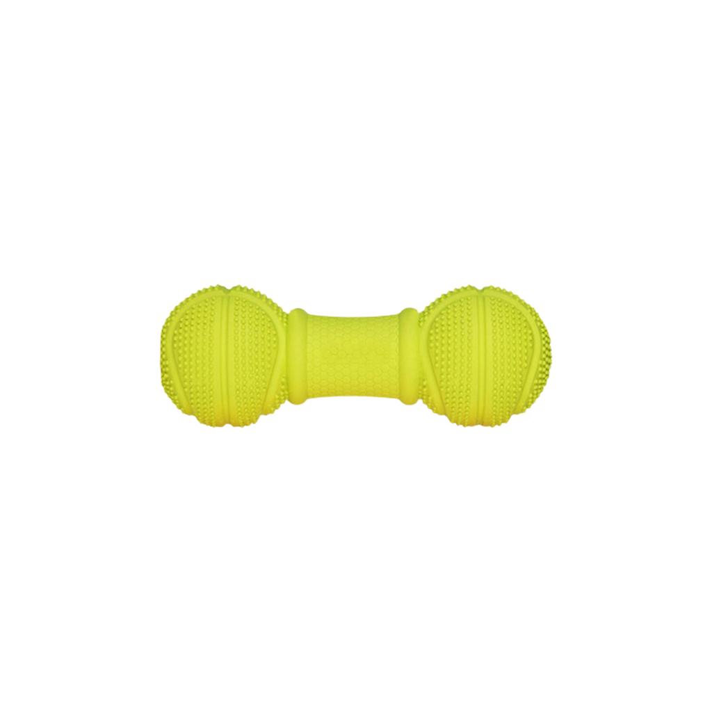 Haustierspielzeugball, Naturkautschuk, Niedlicher Quietscheball, -leckerchen-ausgebender Ball, Baumwollseil, Spielzeug für mittelgroße bis große Hunde