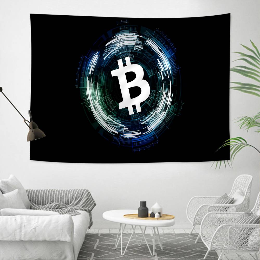 Crypto Currency Colorful Tapestry Wall Hanging Cheap Hippie Wall Hanging Bohemian Wall Tapestries Mandala Wall Hanging Sheets