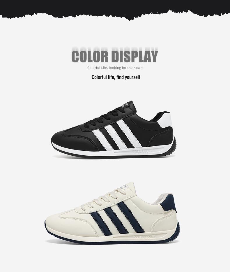 Forrest Gump Men's Retro Leather Sneakers - Breathable Stylish Casual Shoes with Soft Sole