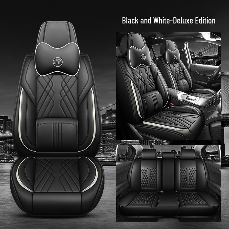 Universal 25-Year Car Seat Cushion - All-Season, Full Leather Cover, Hot-Selling